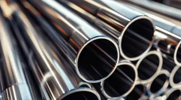 Round steel pipes image